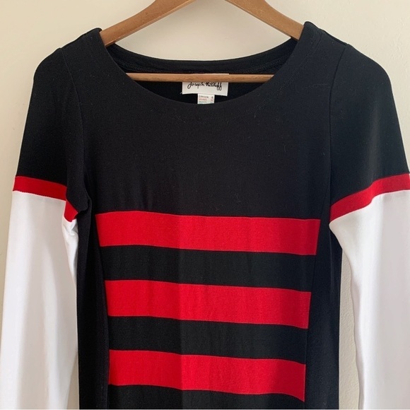 Joseph Ribkoff Striped Knit Dress - Picture 3 of 8
